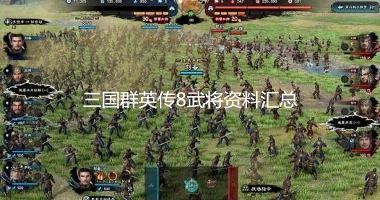 《三国群英传8》武将资料汇总